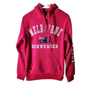 AUSTRALIA Pink Medium Weight MELBOURNE Pullover Hoodie SZ M